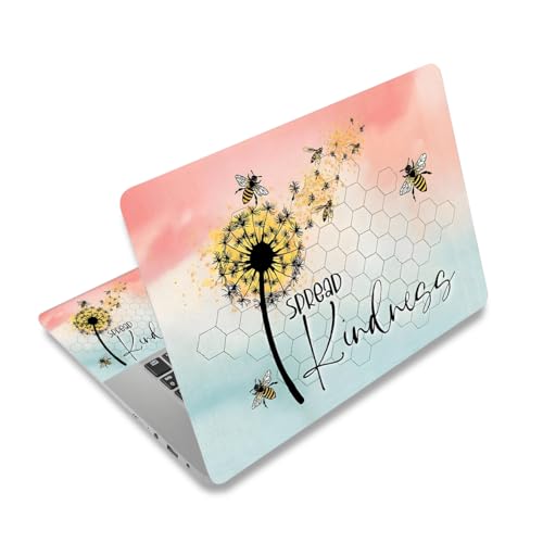 12.1 13 13.3 14 15.4 15.6 in Laptop Sticker Skin Decal, Netbook Skins Decals for Notebook PC, Universal Reusable Vinyl Laptop Cover Decor Sticker, Waterproof Art Protector I Dandelion Honeybee - color: Dandelion Honeybee