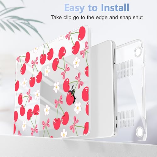 Tuiklol for 2026 MacBook Neo 13 Inch A18 Pro Chip Case, (Model A3404) Anti-Scratch Anti-Drop Slim Hard PC Shell Case with Shockproof Protective MacBook Neo Laptop Cover,Cherry - color: Cherry