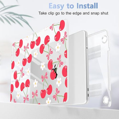 Tuiklol for 2026 MacBook Neo 13 Inch A18 Pro Chip Case, (Model A3404) Anti-Scratch Anti-Drop Slim Hard PC Shell Case with Shockproof Protective MacBook Neo Laptop Cover,Cherry - color: Cherry