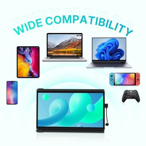 [2026 Upgrade] Mobile Pixels Duex Max DS 14.1'' Laptop Screen Extender | Portable Monitor - USB C/HDMI Plug and Play, 1080P Monitor for 14''-17 '' Laptops, Compatible with Mac/Windows/Android/Switch - size: 14.1-inch