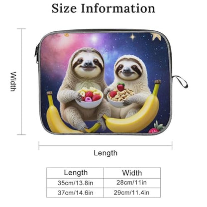 Laptop Sleeve Bag, Smooth Wear Resistant Laptop Case with Zipper, Lightweight Computer Bag Compatible with MacBook, iPad, Funny Sloth Riding Llama, 14inch - color: Style(964), size: 14inch