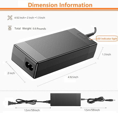 19V 6.32A 120W AC Adapter Charger Compatible with Mini PC - Intel NUC 10 11 12 13 14 Pro Kit Mini PC NUC10i7FNH,Beelink SER8,ACEMAGIC AD08, Chromebox 5 Computers Power Supply Cord Plug
