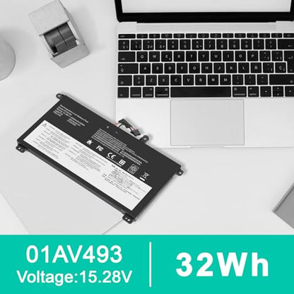 TREE.NB 01AV493 Laptop Battery Replacement for ThinkPad T570 T580 P51S P52S Series 00UR890 00UR892 SB10L84121 SB10L84122 SB10L84123 T570 00UR891 00UR892 - size: 6.7x3.4x0.24inch 01AV493