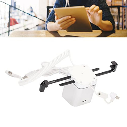 Anti-Theft Display Stand with 95-120dB Alarm and Charging | Floor Counter Showcase for Retail Stores, Universal Compatibility with Tablets and Smartphones, Infrared Remote Unlock