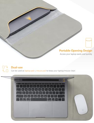 HYZUO 13 Inch Laptop Sleeve PC Case for MacBook Pro 13 M2 M1 2026-2016, 13" MacBook Neo 2026 A3404, MacBook Air 13 M5 A3449 M4 M3 M2 M1 2026-2018, 13" iPad Pro/Air, Surface Pro, XPS 13, Light Gray - color: Light Gray, size: 13 Inch