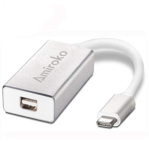 USB-C to Mini DisplayPort Adapter, USB 3.1 Type C to Mini DP Adapter Support 4K, 1080P Compatible with MacBook Pro, MacBook 12", Alienware, to LED Cinema Display/Dell Monitor etc, Silver - color: Silver + Promotion