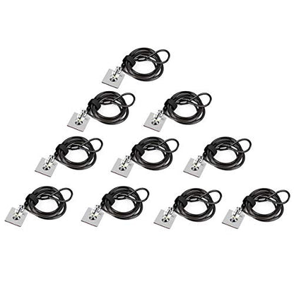 Laptop Cable Lock Hardware Security Cable Lock Anti Theft Combination Lock, Laptop-Computer-Security-Locks for Laptop PC Monitors Projectors Docks Tablet Notebooks (10pack) - size: 10 Packs