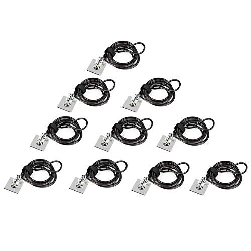 Laptop Cable Lock Hardware Security Cable Lock Anti Theft Combination Lock, Laptop-Computer-Security-Locks for Laptop PC Monitors Projectors Docks Tablet Notebooks (10pack) - size: 10 Packs