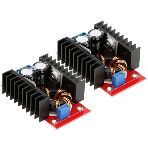 2Pcs 150W DC-DC 10-32V to 12-35V Boost Converter Module Voltage Adjustable for Laptop Voltage Charger/Car Power | Fit for Laptop Voltage Charger/Car Power