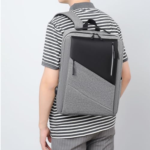 Business Laptop Backpack, Lightweight Casual Travel Backpack, Fashion Waterproof Work Laptop Bag with USB Charging Port,Blue - color: Blue