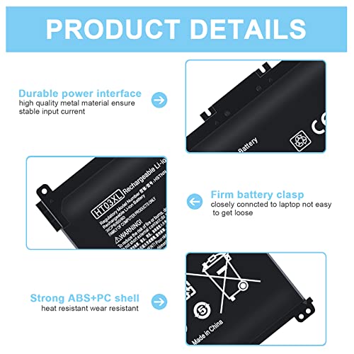 TSKYBEAR HTO3XL Laptop L11119-855 HT03XL Battery Compatible with HP Pavilion 14 15 17 15-CS 15-DA 15-DB Series 15-DA0012DX 14-CE0068ST 15-CS3073CL 15-CS3153CL 15-CS2064ST 15-DA0014DX HT03041XL