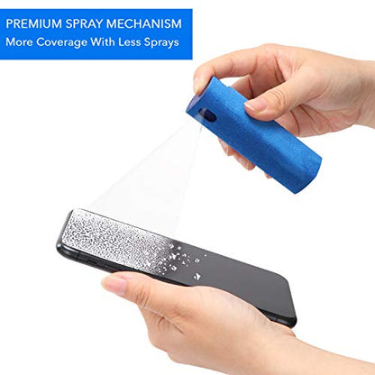 ProofTech Screen Cleaner | Unibody All-in-One Spray and Microfiber Wipe Cloth for All Electronic Devices Computers TVs Phones Tablets | Streak Free, Alcohol Free, Ammonia Free, Odor Free