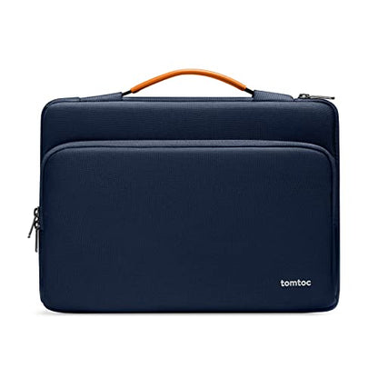 tomtoc 360° Protective Laptop Case for 13.5-14.4 Inch Surface Laptop Studio | Water-Resistant Laptop Bag Fits Surface Laptop 6/5/Studio 2/1, Acer Swift 14, ASUS Zenbook/Chromebook 14, HP EliteBook 14 - color: Navy Blue, size: 13.5-14.4 Inch