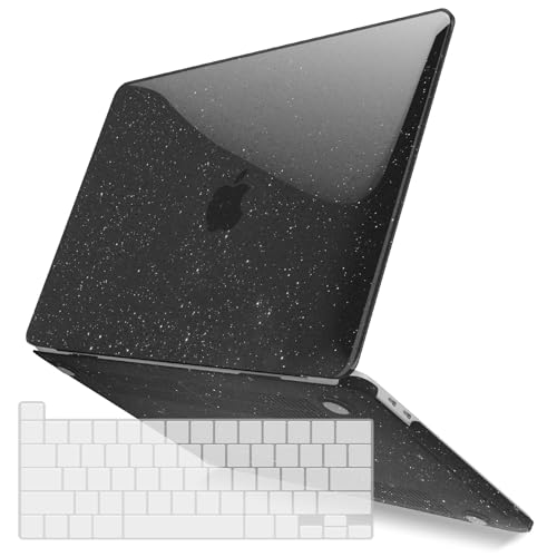 IBENZER Compatible with MacBook Pro 13 Inch Case M2 M1 2026 2025 2024 2023 2022 A2338 A2289 A2251 A2159 A1989 A1706 A1708, Hard Shell Case & Keyboard Cover for Mac Pro 13, Star Black,T13S-BK+1 - color: Star Black