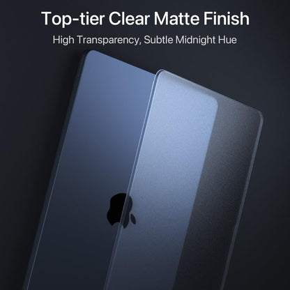 Soonjet for MacBook Air 13 inch Case M5 M4 M3 M2 2026-2022 Laptop Cover | Invisible Armor, Midnight Blue Color Match, Snap-On Design, Protective Hard Shell, Anti-Fingerprint & Scratch, Seamless Fit - color: Midnight Clear