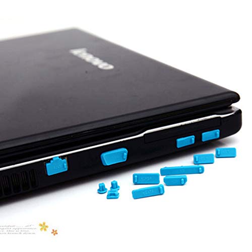 16PCS Universal Computer Anti Dust Stopper/Plug, Soft Silicone Dustproof Laptop Port Covers Purple - color: Purple