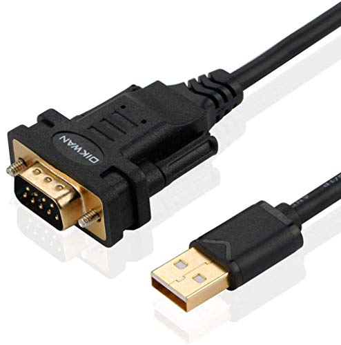 USB to RS232 DB9 Serial Cable Male Converter Adapter with FTDI Chipset for Windows 11,10, 8.1, 8, 7, Vista, XP, 2000, Linux and Mac OS X 10.6 (10ft)… - size: 10FT, style: USB to Serial DB9