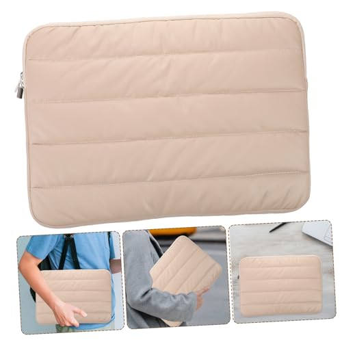 NUOBESTY Laptop Sleeve Water-Resistant Polyester Multiple Compartments for Organized Storage Stylish Design for Travel Office and School