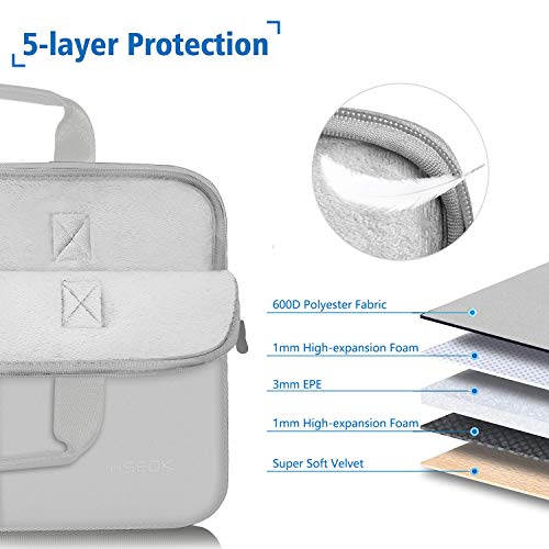 Hseok Laptop Sleeve 13.3-14 inch Case with Small Pouch, Neoprene Computer Bag Compatible with MacBook Neo/Pro 14 M5/M4/M3/M2/M1, Mac Air/Pro 13.3, XPS 14 and Most 13-14 inch Notebooks,L02G03 - color: L02g03, size: 13"-14"
