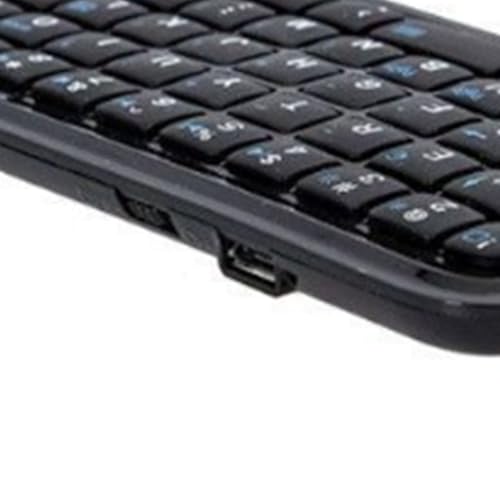 Fabater Bluetooth Keyboard, Wireless and Wired Dual Mode Portable Slim Design Travel Keyboard with Silent Keys and 300mAh Rechargeable Small for Laptop Tablet Phone (Backlit Black)