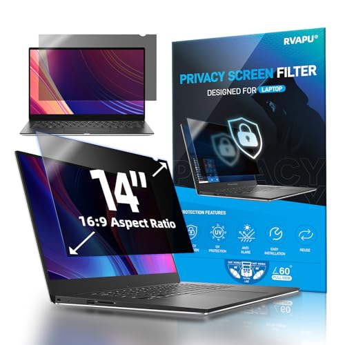 Laptop Privacy Screen 14 Inch Computer Monitor for 14” 16:9 Ratio Laptop Removable Anti Glare Protector Blue Light Filter Shield for Lenovo HP Dell Acer Asus Thinkpad Envy Xps - color: 14 inch (16:9)