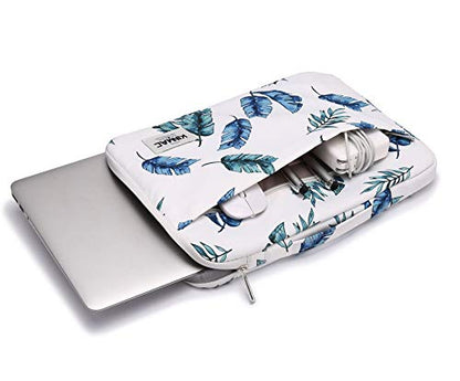 Kinmac 360° Heavy Duty Protective Laptop Sleeve Case Bag Cover with Handle for MacBook Air 13 inch,iPad Pro 13 inch and 13.3 inch HP,Dell,Lenovo,Asus,Acer Laptop (Banana Leaf) - color: Banana Leaf, size: 12 inch-13.3 inch