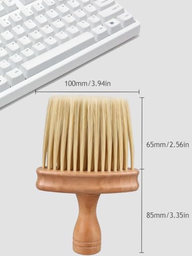 Keyboard Cleaning Brush, Wooden Piano Cleaner Brush, Instrument Dusting Brush Anti-Static Double Sided Ultra Soft Brush, Universal Guitar Laptop Synthesizers Keyboard Brush