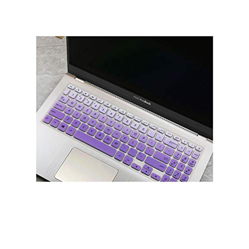 Compatible for Asus Vivobook 15 F512FA F512DA F512F F512 A512 A512FJ A512F X512F FA DA 15.6 Inch Silicone Laptop Keyboard Cover Skin,fadepurple - color: fadepurple