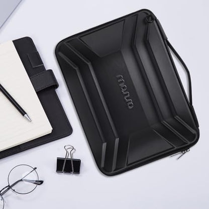 MOSISO 15-15.6 inch Hard Shell Laptop Sleeve Shoulder Bag, EVA Computer Bag | Waterproof Shockproof Protective Symmetrical Trapezoid Carrying Case Compatible with MacBook Pro 16, HP, Dell Notebook, Black