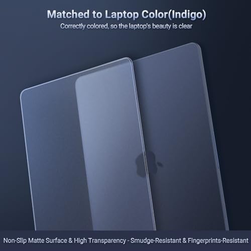 MOSISO Compatible with MacBook Neo Case 13 inch 2026 A3404 A18 Pro Chip | 4 in 1 Kit Ultra-Thin Exact-Fit Scratches&Fingerprints Resistant Protective Hard Shell Matte Case Cover, Indigo Clear - color: Indigo Clear