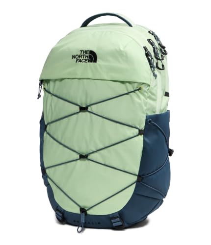 The North Face Borealis Laptop Pack, Calcified Lime/Granite Gy, OSFA | Everyday Travel Bag, Laptop Sleeve, Reflective Details - color: Calcified Lime/Granite Grey