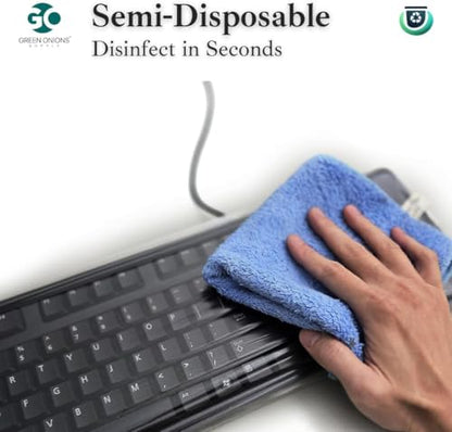 Universal KeyboardCap. Fully Covered Flat Style 0.025mm Waterproof Anti-Dust Desktop Keyboard Cover with Numeric Hospital/Dentist Use (0.03mm Size M(2 Packs)) - size: 0.03mm Size M(2 Packs)