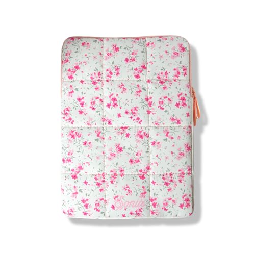 Sonix | Puffy Laptop Sleeve | 15-16 Inch, Quilted Pillow Puffer Laptop Carrying Case, Computer Sleeve | Cottage Floral - color: Cottage Floral