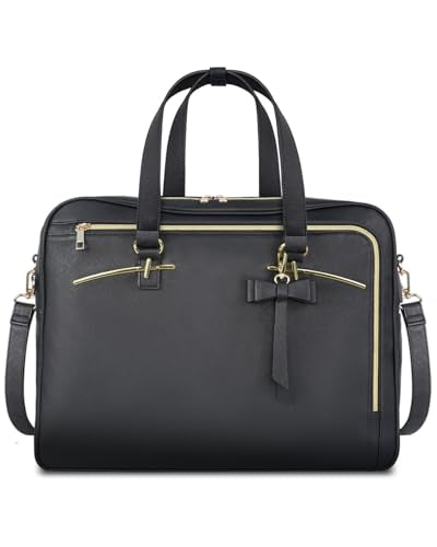 MATEIN 17.3 Inch Laptop Briefcase, Extra Large Convertible Briefcase Backpack for Women, Waterproof Laptop Bag for Work, 3 in 1 Shoulder Bag Computer Messenger Bag Gift for Business Office Lady, Black