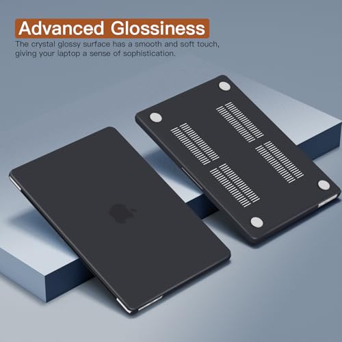 CISSOOK Matte Black Plastic Hard Cover for MacBook Pro 14 Inch Case 2026 2025 2024 2023 2022 2021 Release Model M5 A3434 M4 A3112 A3185 A3401 / A2992 A2918 M3 / A2779 M2 / A2442 M1 Chip, Black - color: Matte Black