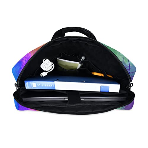 Laptop Bag 15.6 inch, Waterproof Laptop Case with Strap, Protective Laptop Carrying Case for Women&Men, Afro African American Woman - color: Afro African American Woman