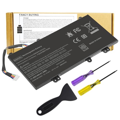 SG03XL Laptop Battery for HP Envy M7-U109DX M7-U009DX 17t-U000 17-U011NR 17-U163CL 17-U177CL 849048-421 849049-421 849314-850 849315-850 849314-856 HSTNN-LB7F HSTNN-LB7E TPN-I126 HSTNN-LB7E HSTNN-LB7F - size: 7.68*3.5*0.31inch