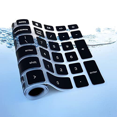 Keyboard Cover for 2026 2025 Dell 15 Laptop DC15250 DC15255 15.6" Dell Inspiron 15 3510 3511 3515 3525 3530 3535 5510 5515 5518 7510 15.6", Vostro 3510 3520 3530 5510 5515 15.6, Inspiron 7610 - color: Black