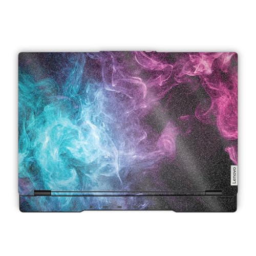 Glossy Glitter Laptop Skin Compatible with Lenovo Legion 5 Gaming Laptop (15IRX9) 2024 - Mystic Smoke - Premium 3M Vinyl Protective Wrap Decal Cover - Easy to Apply | Crafted in the USA - color: Mystic Smoke, size: Legion 5 Gaming (15IRX9) 2024 Top Skin O