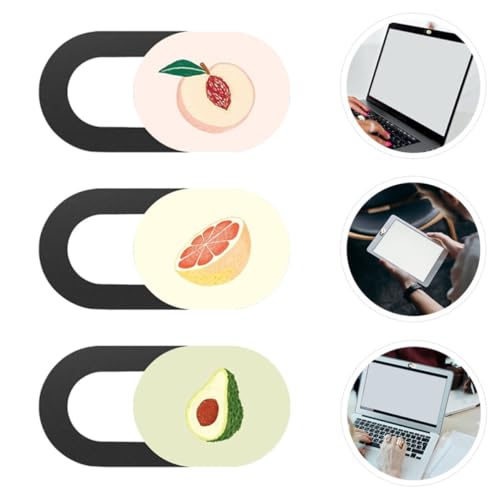 Artibetter 3pcs Sliding Webcam Privacy Covers for Laptop and Tablet, Abs Material Camera Cover with Anti-Peeping Function, Privacy Protection for Online Meetings and Video Calls