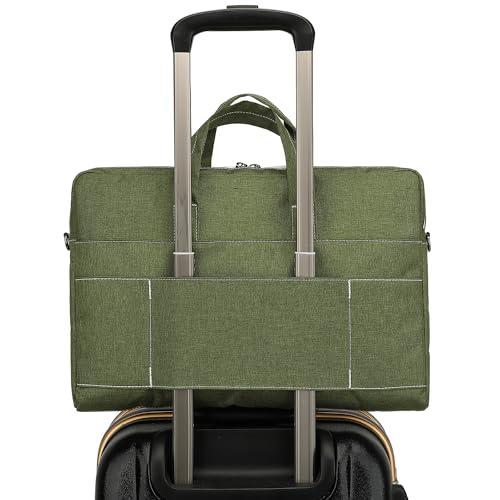 DACHEE Laptop Shoulder Bag for 15 Inch/15.6 Inch Macbook Pro - color: New Military Green