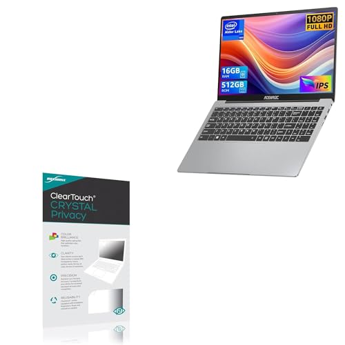 BoxWave Screen Protector Compatible with ACEMAGIC AX15 Windows 11 Laptop (15.6 in) - ClearTouch Crystal Privacy (2-Pack), Privacy Screen Protector Flexible Film Clear