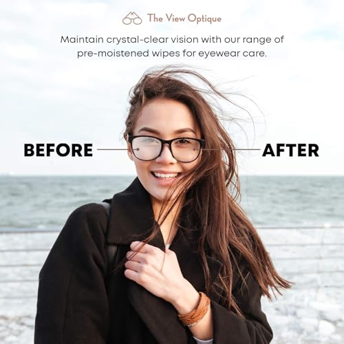 Eyeglass Cleaner Kit – (1) 1 oz Lens Cleaner Spray & (1) Microfiber Cloth with Pre-Moistened Lens Cleaning Wipes for Glasses, Screens & Sunglasses (26 Count)
