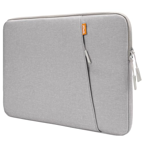 JETech Laptop Sleeve for 13-14 Inch Devices, Light Grey | For MacBook Neo (A18 Pro), MacBook Air/Pro (M5-M1) 2026-2020, Water-Resistant, Shock-Absorbing Padding, Storage Pocket - color: Light Grey, size: 13.3-Inch
