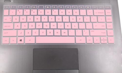 Keyboard Skin Compatible with HP Pavilion x360 14" Touch-Screen Laptop 14M-BA/BF/BW/CD/DH Series 14-DH2097NR, HP 14" 14-BA/BF/CM/CF/CE/BW/FQ/DQ/DK/DH/DS/DG/DF Series Laptop (Light Pink) - color: Light Pink