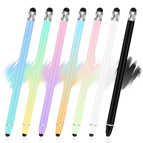 LIBERRWAY 7Pcs Stylus Pens, 2 in 1 Stylus for iPads, iPhones, Android Tablets, Samsung All Universal Touchscreen Devices - style: 7 Pack
