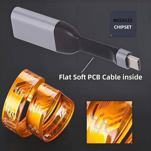 Cable USB-C Type-C Source to HDMI 4K 60hz Sink HDTV Adapter Ultra Slim Flat Cable 1080p for Laptop Tablet Phone - style: HDMI