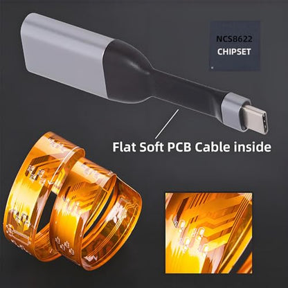 Cable USB-C Type-C Source to HDMI 4K 60hz Sink HDTV Adapter Ultra Slim Flat Cable 1080p for Laptop Tablet Phone - style: HDMI