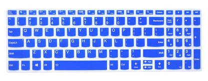 Silicone Keyboard Skin Cover Compatible with Lenovo V15 G5 G4 G3 G2, IdeaPad 1 1i 15.6 15IJL7 15ADA07 15IAU7 15ALC7, IdeaPad 3i 15ITL6 2023, IdeaPad Slim 5 16, IdeaPad Flex 5 5i 16" (Blue) - color: Blue