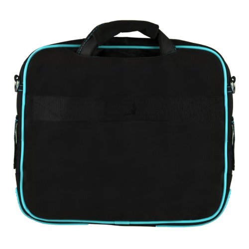 Sleek and Durable Laptop Carry Case -Versatile Office and Travel Messenger Bag with Secure Pockets,Up to 12-inch Laptop Space - color: Blue, size: 15.6 inch